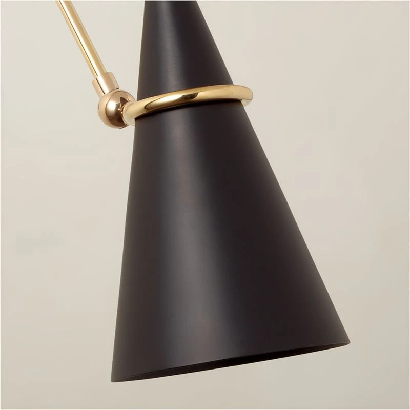 Aldus Black And Polished Brass Articulating Wall Sconce 4 Aldus Black And Polished Brass Articulating Wall Sconce - Image 4