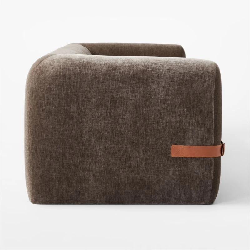 Alesso Grey Performance Velvet Sleeper Sofa 5 Alesso Grey Performance Velvet Sleeper Sofa - Image 5