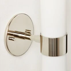 Amie Polished Nickel Wall Sconce Light -Cb2 Sales 2024 AmiePldNickelWallSconceAV3SHF23