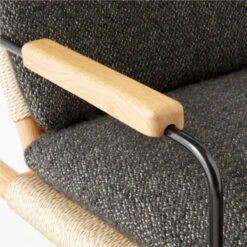 Anacapa Grey Woven Lounge Chair -Cb2 Sales 2024 AnacapaCddGryWvnLngChrAVSSS22