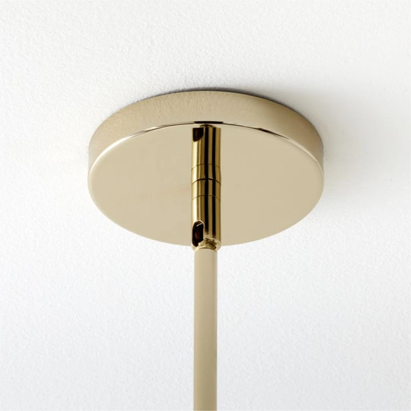 Anezi 12" Champagne And Glass Pendant Light 4 Anezi 12" Champagne And Glass Pendant Light - Image 4