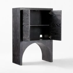 Augusta Black Entryway Cabinet -Cb2 Sales 2024 ArcBlkEntrywayCabinet3QAVSSS22