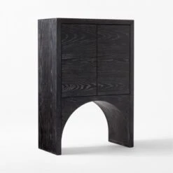 Augusta Black Entryway Cabinet -Cb2 Sales 2024 ArcBlkEntrywayCabinet3QSSS22