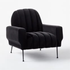 Ardis Black Chair 8 Ardis Black Chair -Cb2 Sales 2024 ArdisBlkVelvetChairLuca3QSSS21