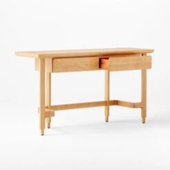 Arroyo Oak Wood Console Table 12 Arroyo Oak Wood Console Table -Cb2 Sales 2024 ArroyoConsoleTable3QAVSSS22