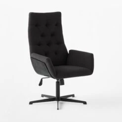 Arzella Charcoal Burl Office Chair 8 Arzella Charcoal Burl Office Chair -Cb2 Sales 2024 ArzellaChair3QSSF21