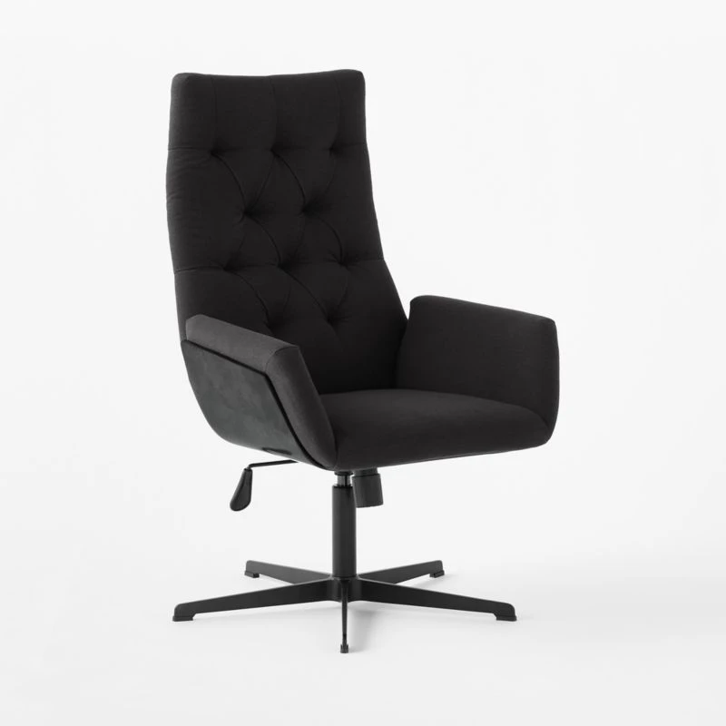 Arzella Charcoal Burl Office Chair 3 Arzella Charcoal Burl Office Chair - Image 3