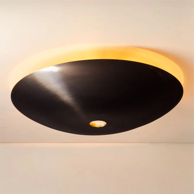 Auden Blackened Brass Flush Mount Light 30" 2 Auden Blackened Brass Flush Mount Light 30" - Image 2