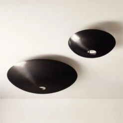 Auden Blackened Brass Flush Mount Light 30" 7 Auden Blackened Brass Flush Mount Light 30" -Cb2 Sales 2024 AudenFlushMountsGroupFHF22