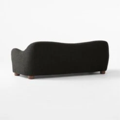 Bacio Black Boucle Sofa 10 Bacio Black Boucle Sofa -Cb2 Sales 2024 BacioBlackBoucleSofa3QBSSF23
