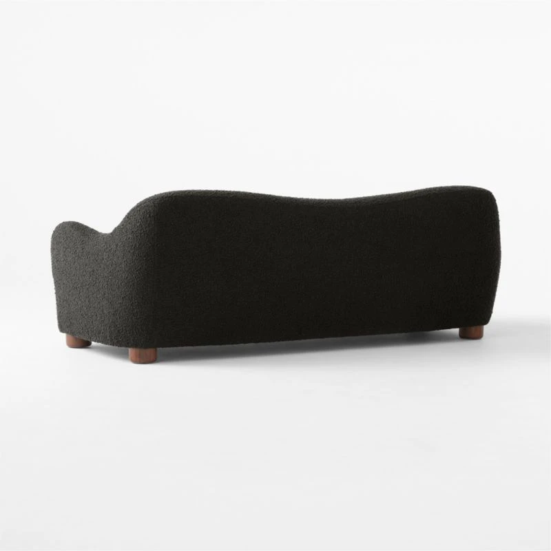 Bacio Black Boucle Sofa 5 Bacio Black Boucle Sofa - Image 5