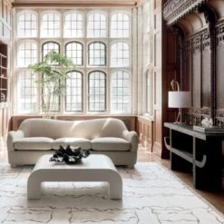 Archibald Brass Bird Table Lamp -Cb2 Sales 2024 BacioCreamBoucleSofaAG21 1x1