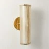 Bander Twisted Cream Vellum Wall Sconce Light