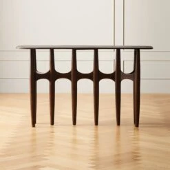 Bixby Bronze Cast Aluminum Console Table