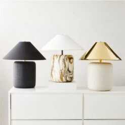 Block Ivory Ceramic Table Lamp -Cb2 Sales 2024 BlockTableLampCollectionFHF23