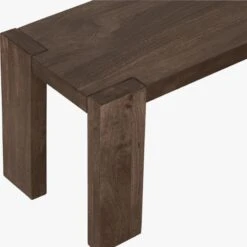 Blox Midtone Brown Wood Bench 50" -Cb2 Sales 2024 BloxBenchAVS15