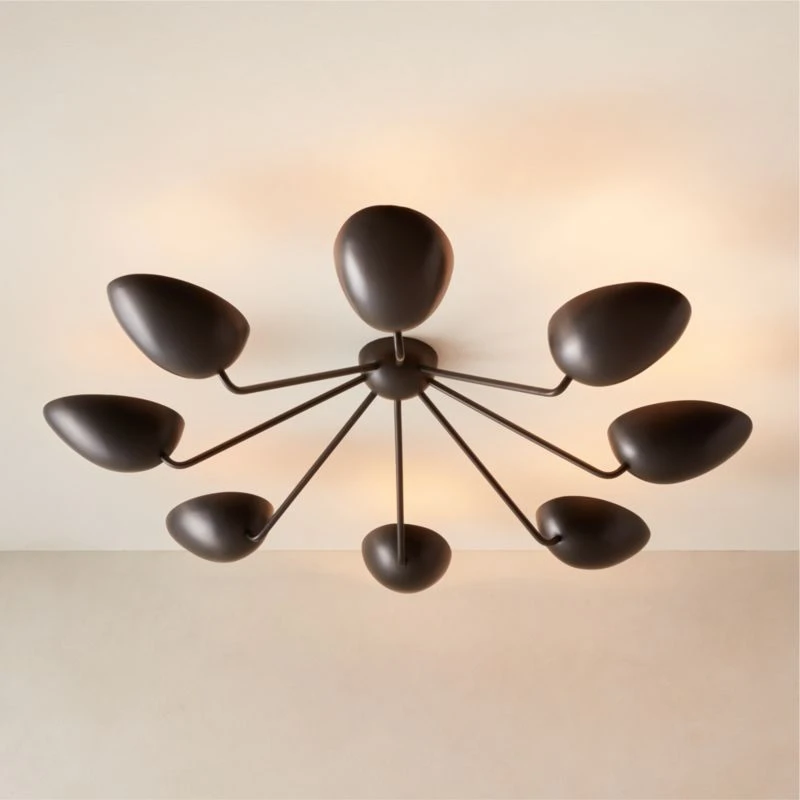 Boccia Curved Shade Matte Black Flush Mount Light 2 Boccia Curved Shade Matte Black Flush Mount Light - Image 2