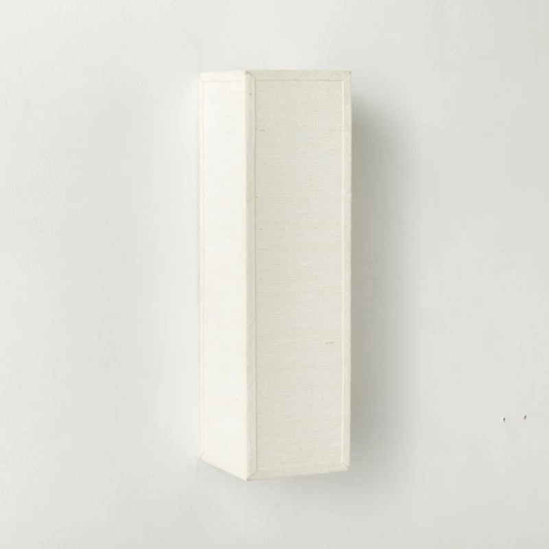 Boum Raw Silk Wall Sconce Light 1 Boum Raw Silk Wall Sconce Light