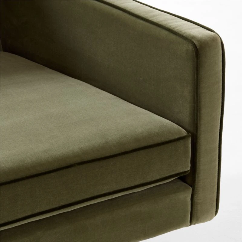 Bowtie Green Velvet Sofa 7 Bowtie Green Velvet Sofa - Image 7