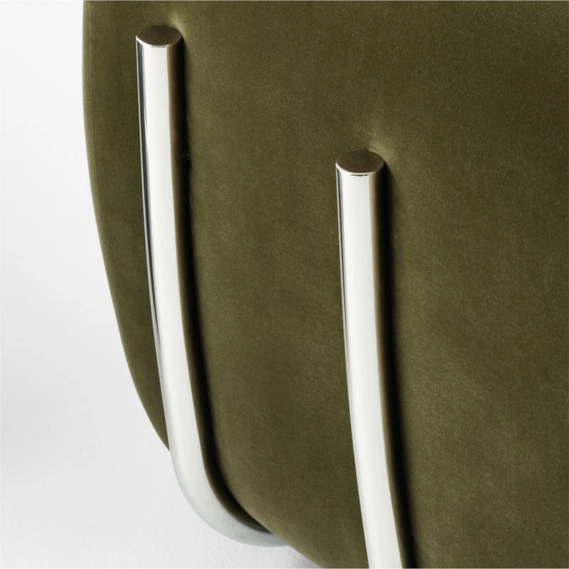 Brace Green Velvet Tufted Lounge Chair 6 Brace Green Velvet Tufted Lounge Chair - Image 6