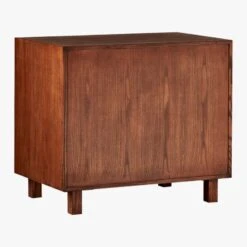 Inline Oak Wood 4-Drawer File Cabinet With Brass Handles -Cb2 Sales 2024 BrassInlineFileDrawers3QBF17