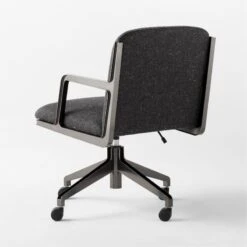 Brecha Grey Upholstered Office Chair 10 Brecha Grey Upholstered Office Chair -Cb2 Sales 2024 BrechaGreyChair3QBSSS23