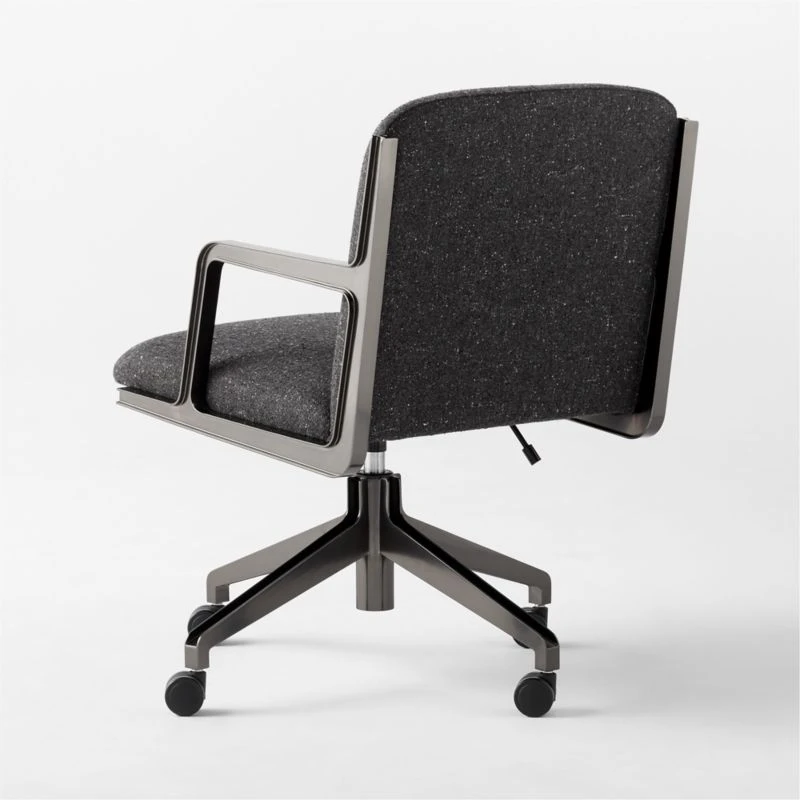 Brecha Grey Upholstered Office Chair 5 Brecha Grey Upholstered Office Chair - Image 5