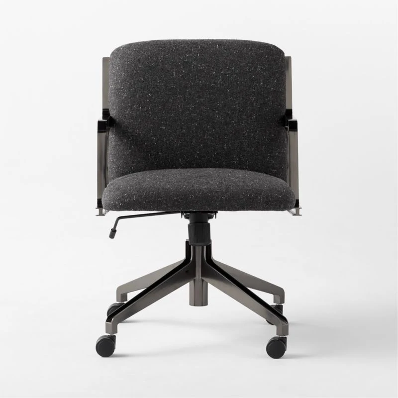 Brecha Grey Upholstered Office Chair 2 Brecha Grey Upholstered Office Chair - Image 2