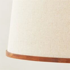 Bruna Walnut Wood And Linen Floor Lamp -Cb2 Sales 2024 BrunaFloorLampAVSHS22