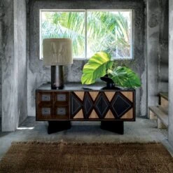 Ramble Tall Dark Brown Ceramic Table Lamp With Jute Shade -Cb2 Sales 2024 CB2FA21 KD 2B 0110 OC21 1x1