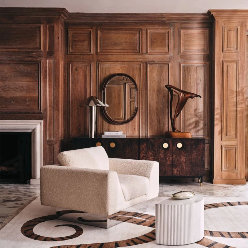 Noor Cream Boucle Lounge Chair 2 Noor Cream Boucle Lounge Chair - Image 2