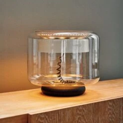 Memoria Glass Table Lamp 19 Memoria Glass Table Lamp -Cb2 Sales 2024 CB2FA22 PR GF 05A 104