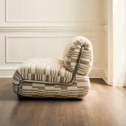 Hada Armless Geometric Patterned Lounge Chair 12 Hada Armless Geometric Patterned Lounge Chair -Cb2 Sales 2024 CB2FA23 07C 006 det