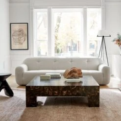 Scatola Brown Faux Horn Console Table -Cb2 Sales 2024 CB2SP22 18A v2 RET