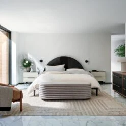 Rialto Pewter Storage Bench -Cb2 Sales 2024 CB2SP22 41A