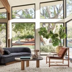 El Verano Travertine Coffee Table -Cb2 Sales 2024 CB2SP22 LF 3A RS chair