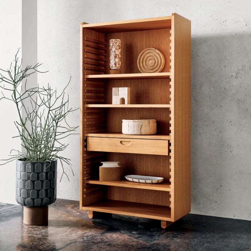 Ventura White Oak Bookcase 2 Ventura White Oak Bookcase - Image 2