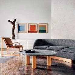 El Verano Travertine Coffee Table -Cb2 Sales 2024 CB2SP22 LF PR 06A