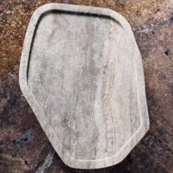 El Verano Travertine Coffee Table -Cb2 Sales 2024 CB2SP22 LF PR 06A 076 detail