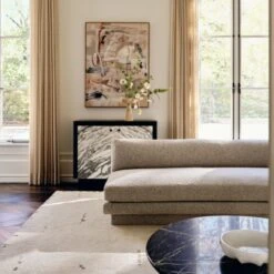 Pasar Round Black Marble Coffee Table -Cb2 Sales 2024 CB2SP23 07B Hero