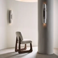 Jumeau White Concrete Wall Sconce Light -Cb2 Sales 2024 CB2SP23 10B V1