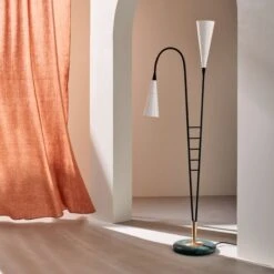 Caro Black Metal Floor Lamp 10 Caro Black Metal Floor Lamp -Cb2 Sales 2024 CB2SP23 10H