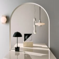 Jumeau White Concrete Pendant Light -Cb2 Sales 2024 CB2SP23 19A hero