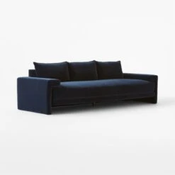 Camden Ink Blue Velvet Sofa 10 Camden Ink Blue Velvet Sofa -Cb2 Sales 2024 CamdenSeaBlueSofa3QSSF22