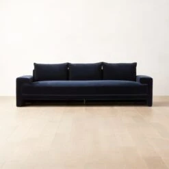 Camden Ink Blue Velvet Sofa