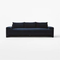 Camden Ink Blue Velvet Sofa 9 Camden Ink Blue Velvet Sofa -Cb2 Sales 2024 CamdenSeaBlueSofaSOSSF22