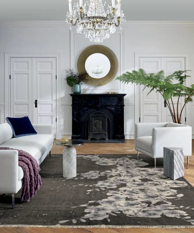 Martini Side Table With White Marble Base 5 Martini Side Table With White Marble Base - Image 5