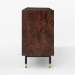 Carbon Brown Burl Wood Media Console -Cb2 Sales 2024 CarbonBnBrlWdMdCredenzaSDSSF22