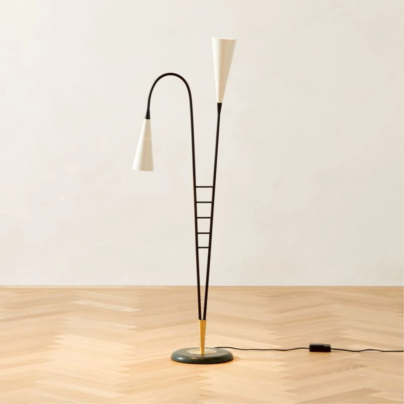 Caro Black Metal Floor Lamp 2 Caro Black Metal Floor Lamp - Image 2