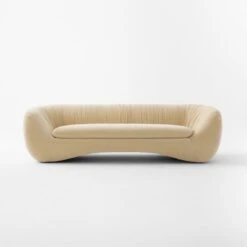 Cecil Cream Velvet Sofa -Cb2 Sales 2024 CecilBttrCreamVlvtSofaSOSSF22